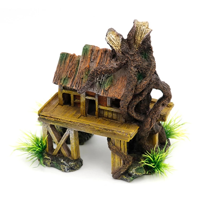 Aquarium Fish House - A71z decoração de aquário artificial peixe