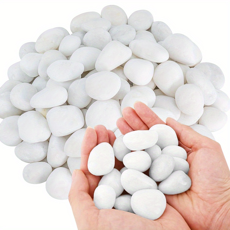 Aquarium Fish Saltwater - 200/400g branco alto polido seixos naturais