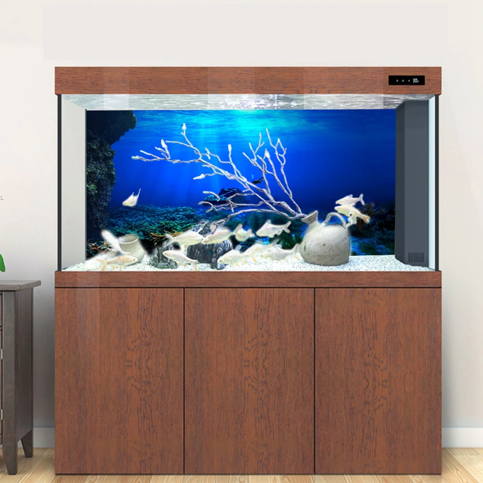PVC 3D Subaquático Mundo Aquár - Aquarium Fish World avaliação e preço