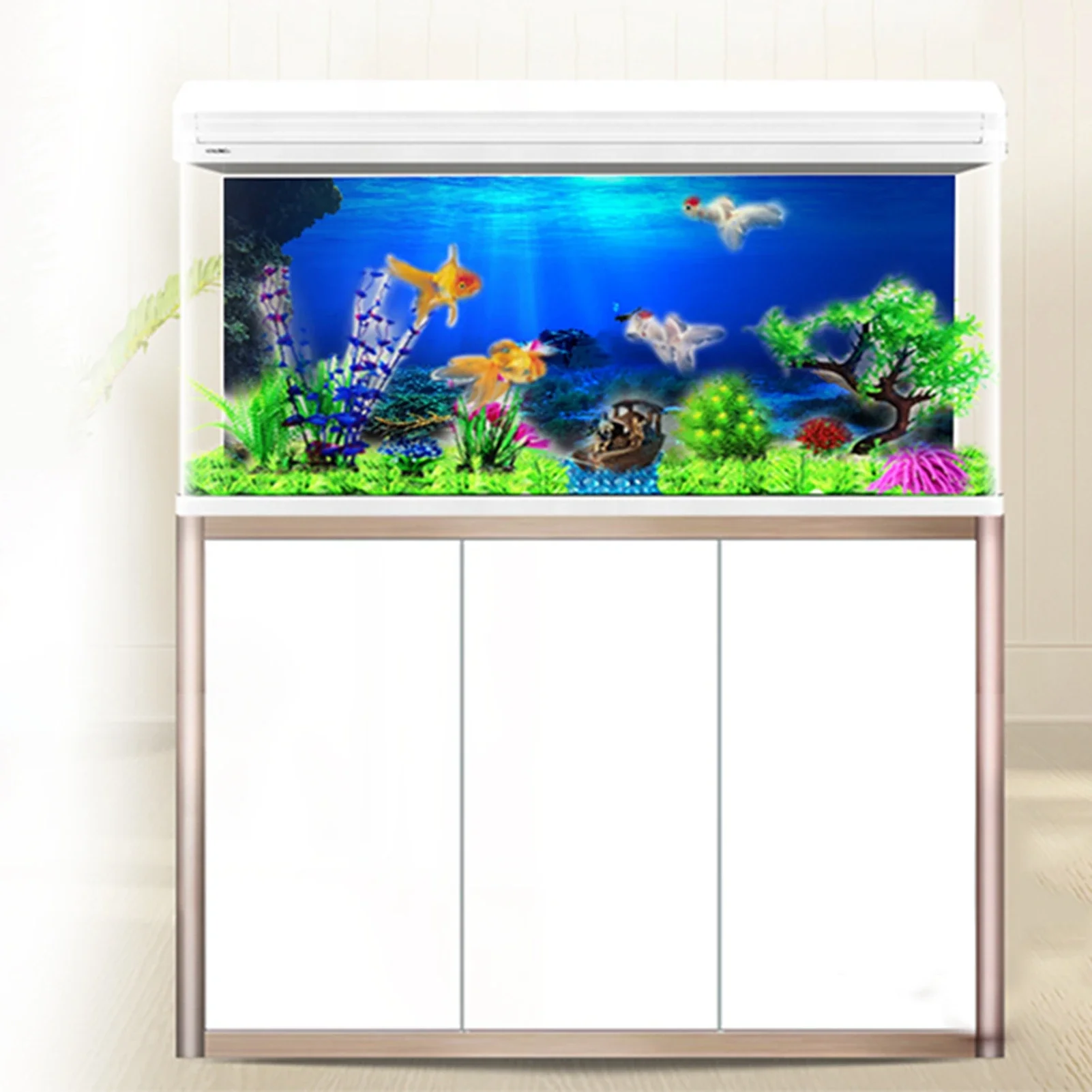 PVC 3D Subaquático Mundo Aquár - Aquarium Fish World avaliação e preço