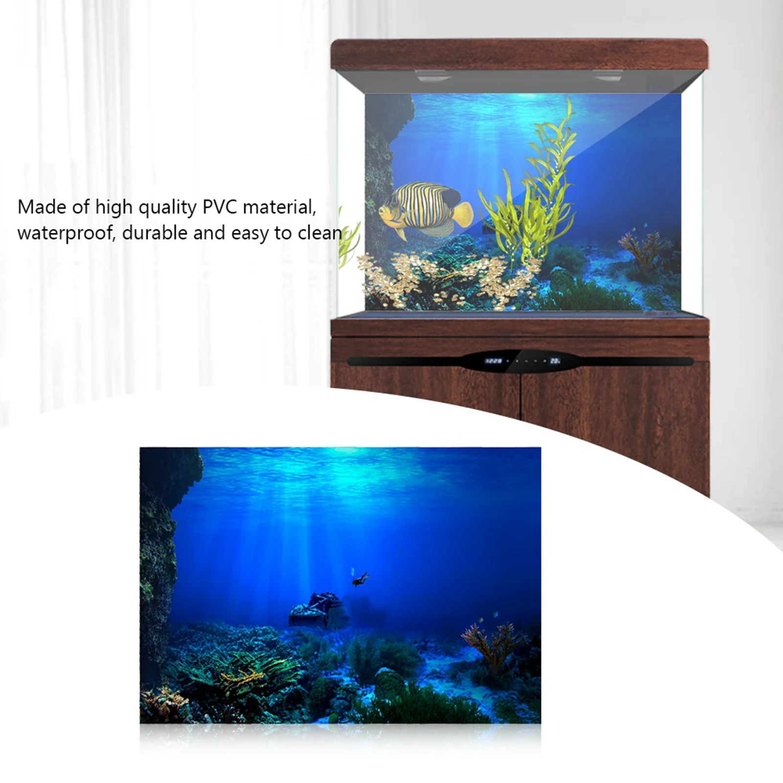 PVC 3D Subaquático Mundo Aquár - Aquarium Fish World avaliação e preço