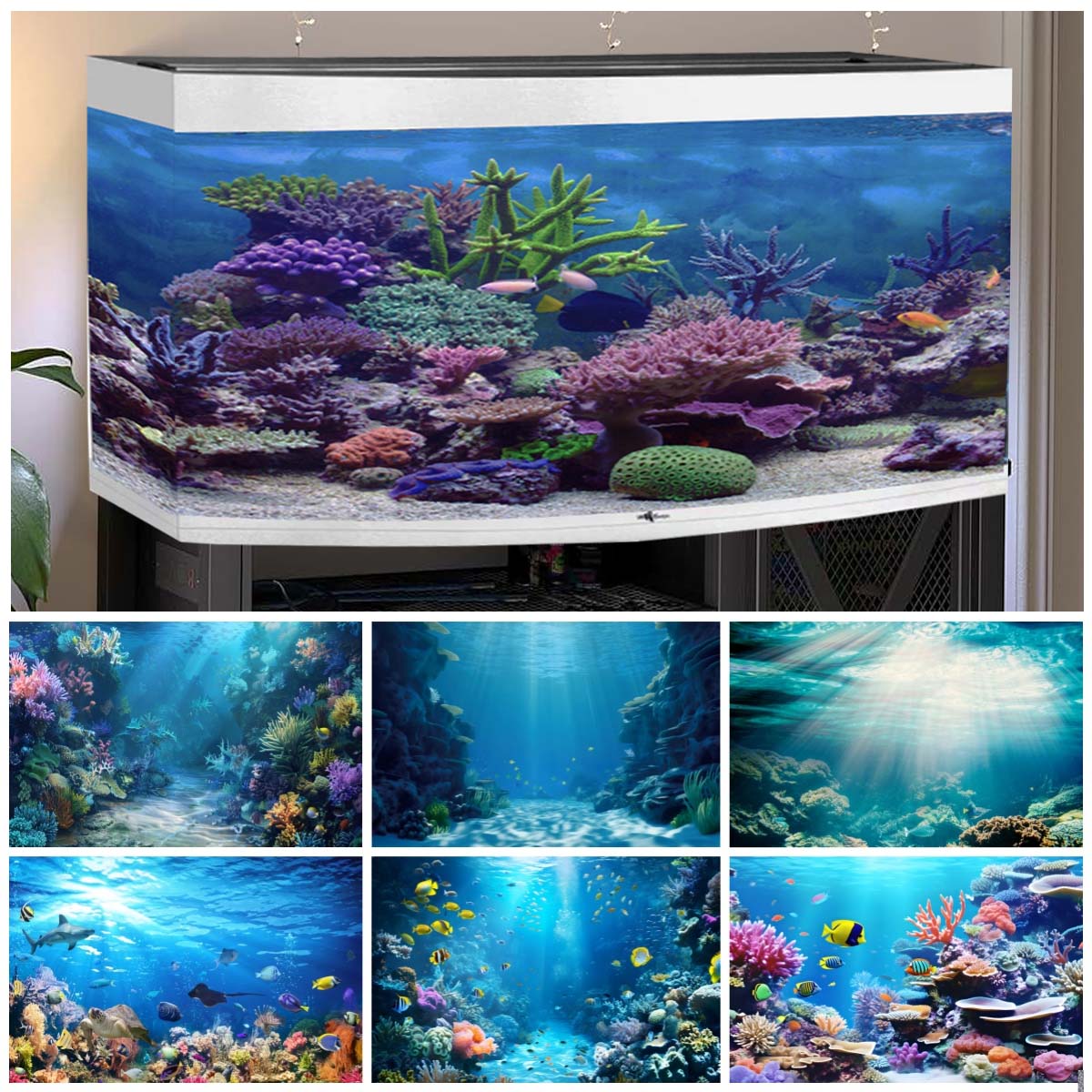 Fundos do mundo subaquático pa - Aquarium Fish World avaliação e preço