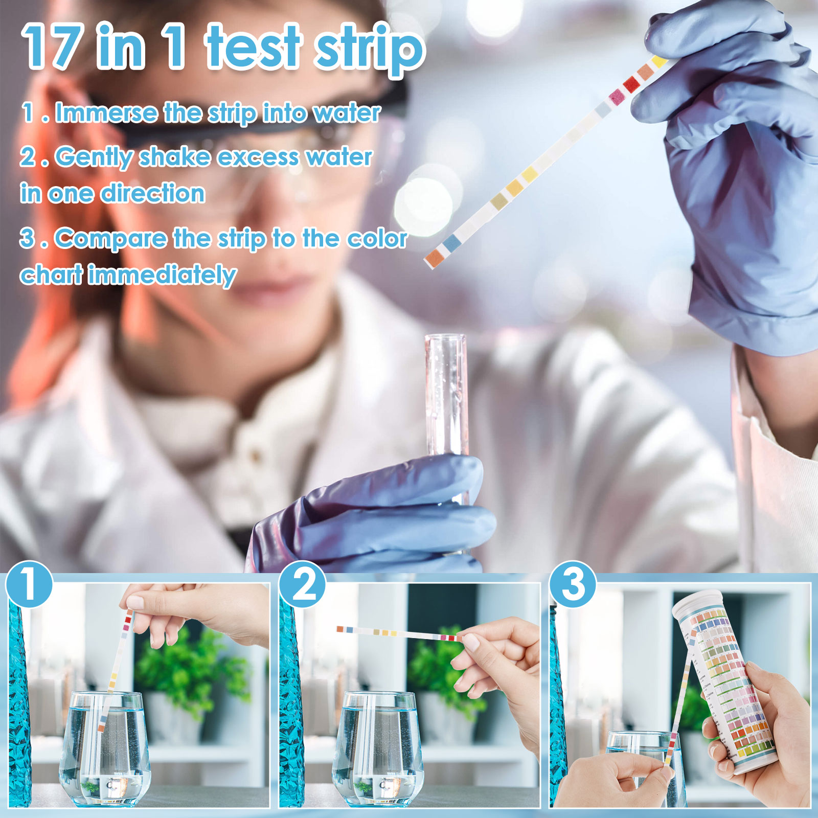 5-17 em 1 tiras de teste de aq - Aquarium Fish Saltwater avaliação e preço
